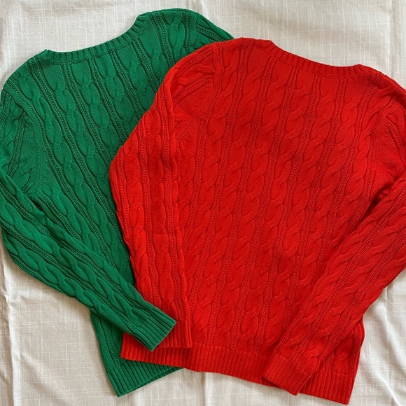 Lands End Cable Knit Sweater - Picture 2 of 4